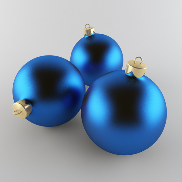 christmas ball 3d obj - Christmas Ball Blue... by happy3D